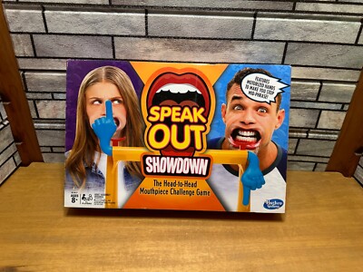 Hasbro Gaming Speak Out Showdown Game Mouthpiece Challenge, Free QuikShip