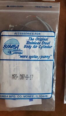 Bimba MRS-.087-B-17 Magnetic Reed Sensor - TWO Sensor Cables Open Bag