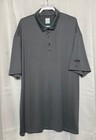 Callaway Men's Golf Polo Moisture Wicking Performance Short Sleeve Large Caviar