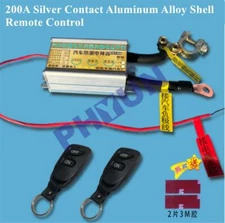 Wireless Remote 12v Contact Battery Disconnect Cut Off Isolator Master Switches