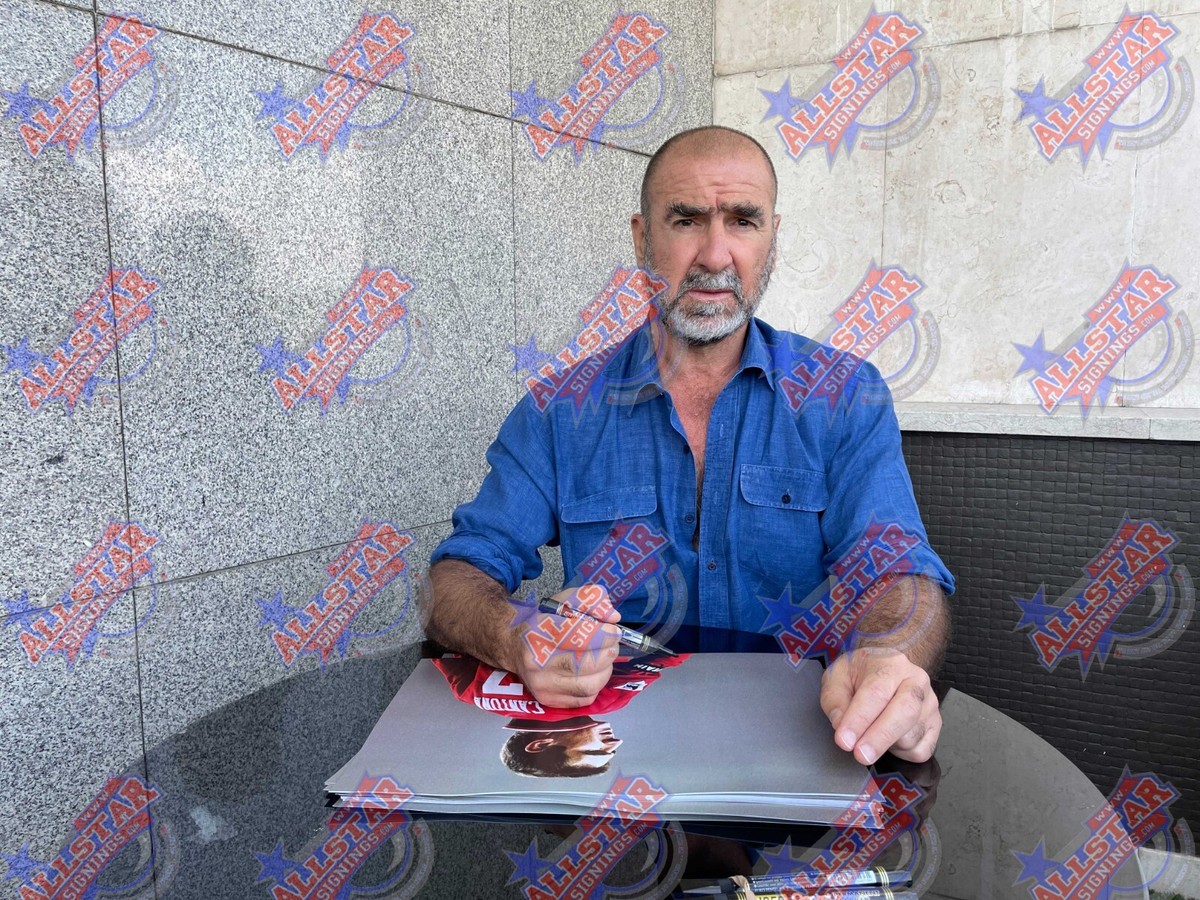 Affiche photo Manchester United The King signée par Eric Cantona | LCS