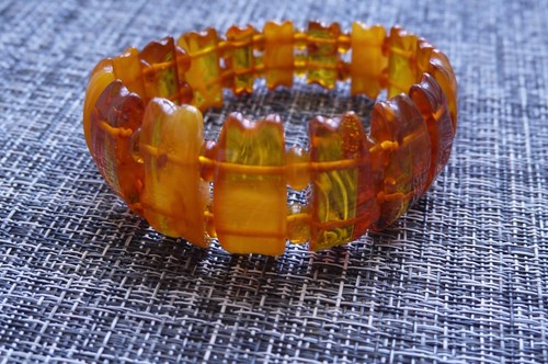 Vintage Butterscotch Baltic Amber Bracelet, Beautiful 39 gram - 第 1/6 張圖片