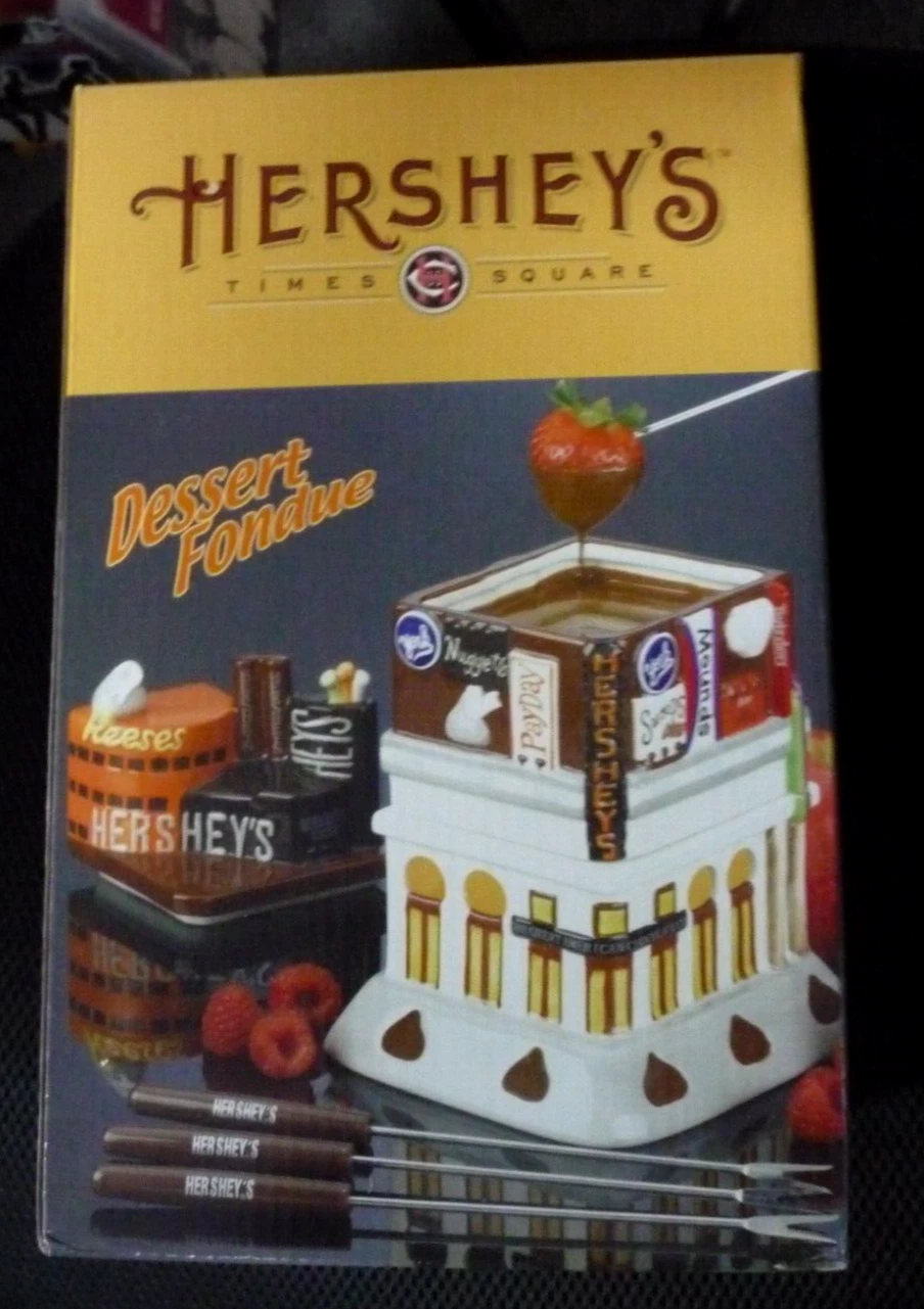 Hershey’s 2006 Times Square Replica Desert Fondue Complete Set New in box