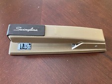 Vintage Beige/Brown Swingline Stapler Model 94-41 Medal Desktop Made in USA