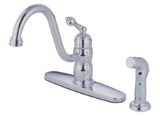 1 Handle Kitchen Faucet Chrome W Spray 39101