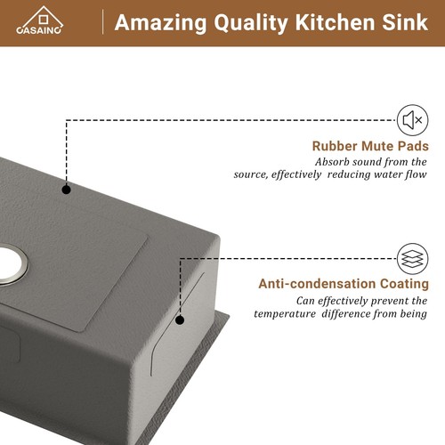 Drop-In Stainless Steel 33-inch 1-Hole Single Bowl Kitchen Sink/ Kitchen Faucet - Picture 38 of 43