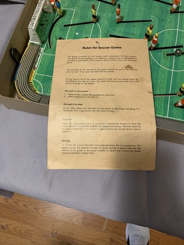 Vintage Technofix Tin Litho Olympic Soccer Game With Box - Picture 2 of 12