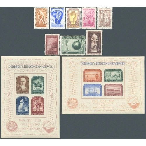 ARGENTINA -1948-COMPLETE YEAR-MNH-