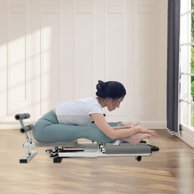 Leg Stretcher for Flexibility and Elasticity, Steel Frame, PVC Rollers, 0-210°