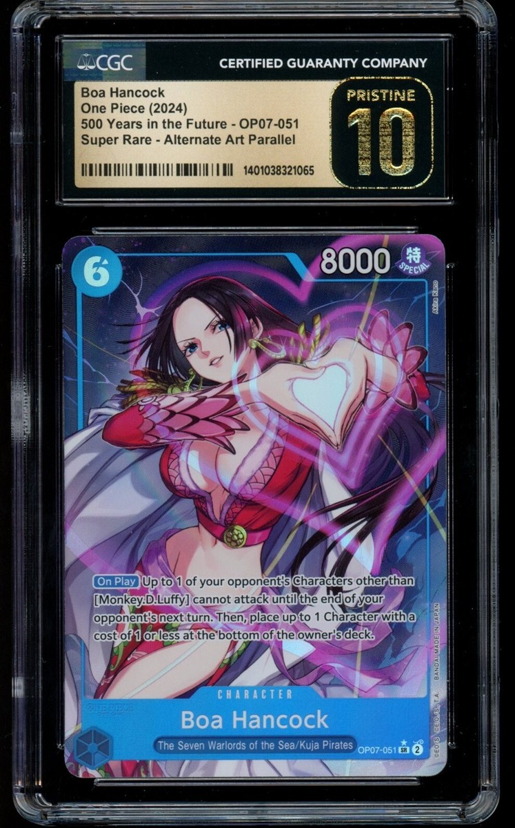 CGC 10 PRISTINE Boa Hancock OP07-051 Super Rare Alternate CGC 10 PRISTINE Boa Hancock OP07-051 Super Rare Alternate