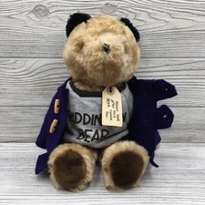 1981 Eden Toys 13" Paddington Bear Plush Animal Toy Shirt