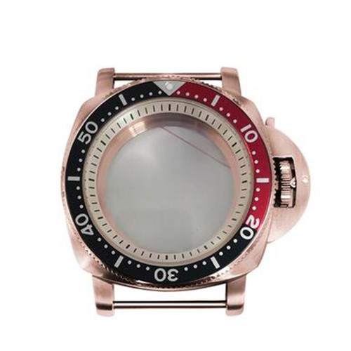 42mm PVD Rose Gold Watch Case Bezel White Inner Shadow Fit For NH35/36 Movement - Picture 4 of 31
