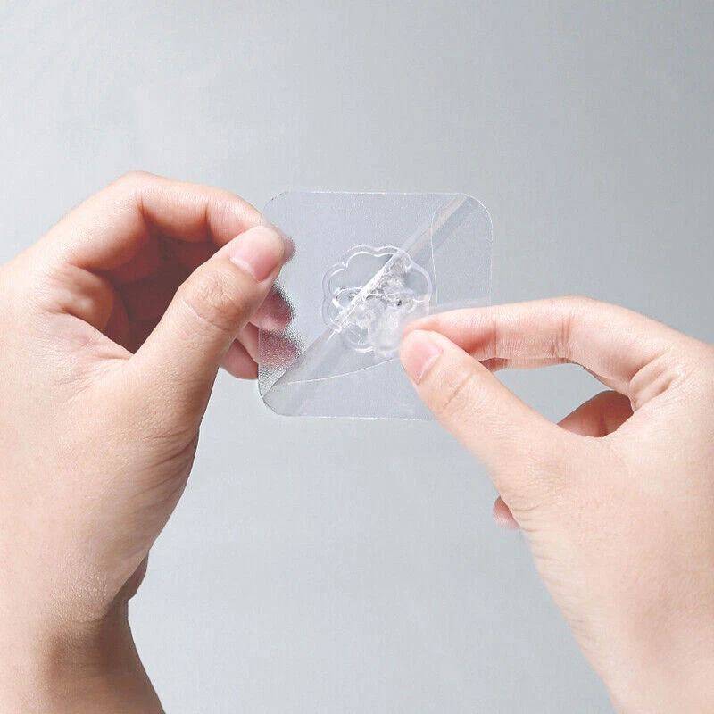 Ganchos adhesivos adhesivos adhesivos de 10/20/30/40 piezas ganchos sin costuras de pared de alta resistencia perchas EE. UU. Foto 3 de 4