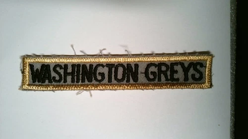 MILITARY PATCH SEW ON TAB US ARMY POST WW2 ERA 1950'S WASHINTON GREYS