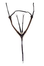 Vorderzeug -Cambridge- mit Synthetik-Lammfell schwarz braun Pony Cob WB HKM Neu