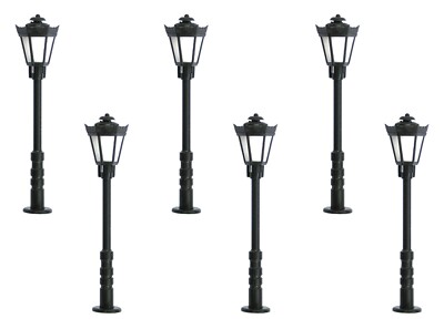 N Scale Accessories - 64706 - N Scale Park lamp, LED warm-white, 5+1