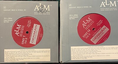 Harcourt A-L-M Audio Lingual German Level One Recorded (45) 1-14 missing # 7
