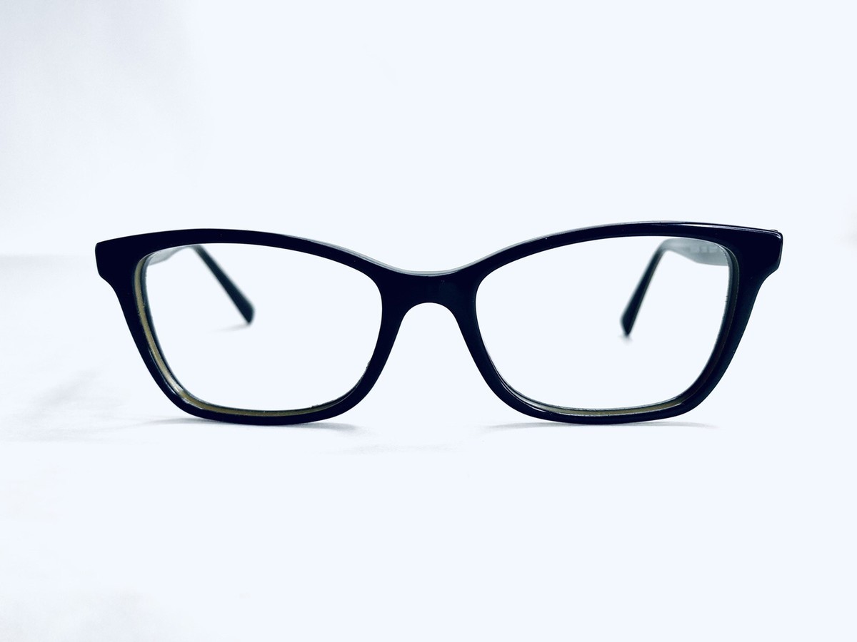 Dolce & Gabbana D&G Black Brown Acetate Cat Eye Glasses DG 