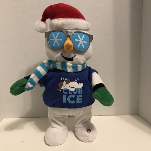 Gemmy VANILLA ICE ICE BABY Christmas Animated Singing Dancing Snowman Plush - Picture 2 of 7