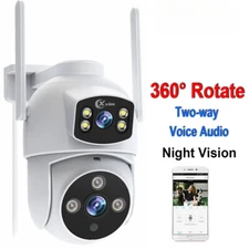 8MP home Camera Dual Lens PTZ Camera Motion Detection Full Color Night Vision