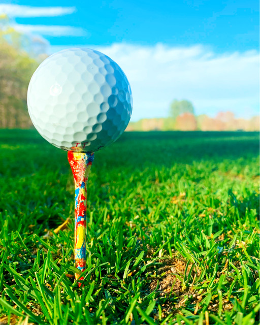 Color Splash Golf Tees | Tie Dye  Bamboo Golf Tees | 50 Tees | 2.75"