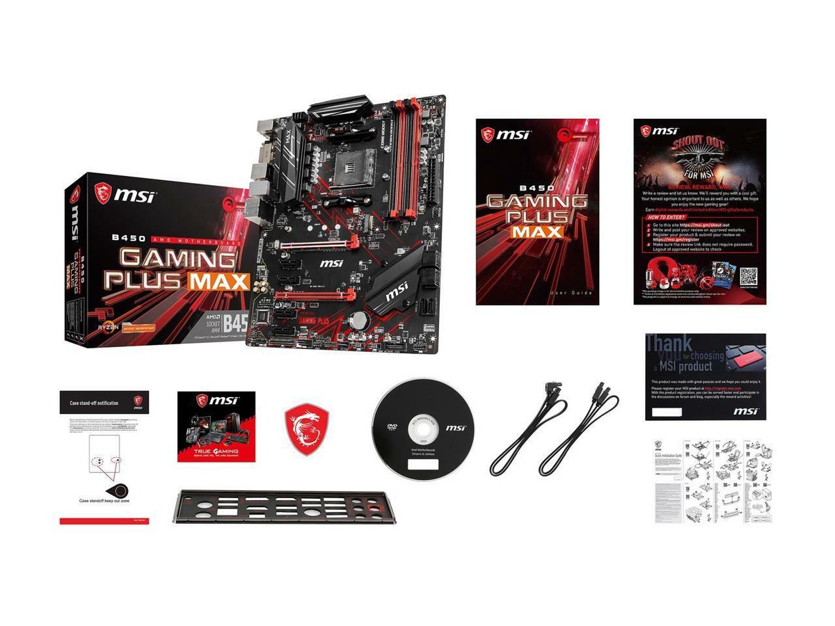 MSI B450 GAMING PLUS MAX AM4 M.2 32Gbs SATA3 6.0Gbs ATX AMD MSI B450 GAMING PLUS MAX AM4 M.2 32Gbs SATA3 6.0Gbs ATX AMD