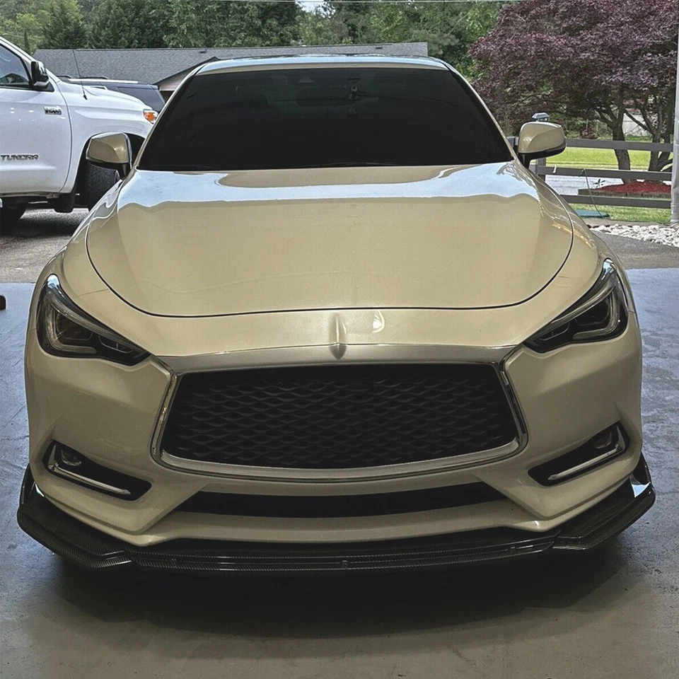 Спойлер закраина переднего бампера автомобиля из углеродного волокна для Saab 9-3 9-5 + стойки стержни - Изображение 2 из 4