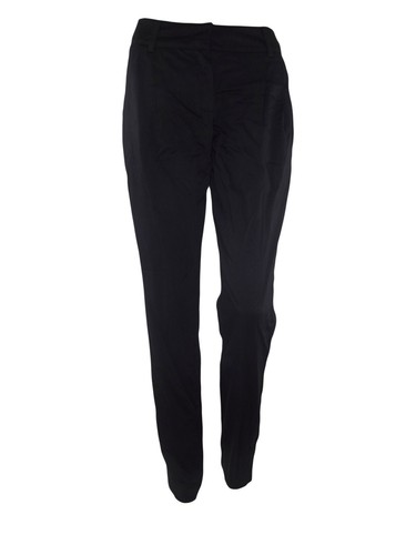 Iblues By Max Mara Pantalone Donna Nero Slim Fit Taglia 42 W28 Medium Elegante - Picture 2 of 15