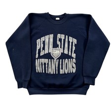 Vintage 90s Penn State Nittany Lions Sweatshirt Men XL Navy Blue Graphic USA