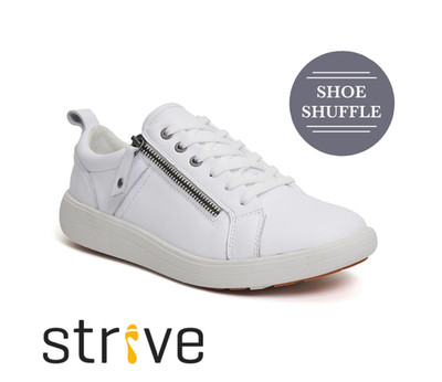 Strive Talia konturierte Fußgewölbestütze Sohle Komfort verstellbar Schnürschuh Lederschuh