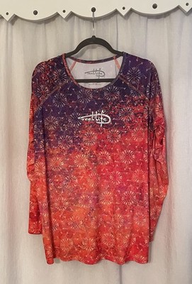 Reel Life Women's XXL Fishing Shirt Long Sleeve Sun Ray Defender Series 50+ UPF