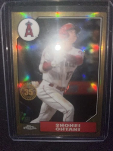 Shohei Ohtani RARE GOLD REFRACTOR INVESTMENT CARD TOPPS CHROME ANGELS MVP MINT