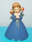 Vtg ~1961~Ceramic~4.5"  INARCO Angel Figurine w Pigtails~ Hands in Prayers