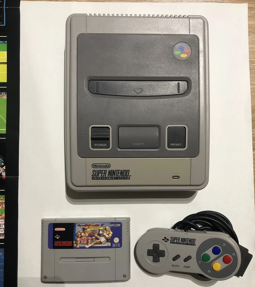 PACK SNES - CONSOLE SUPER NINTENDO PACK STREET FIGHTER 2 TURBO FRA  - Photo 3/4