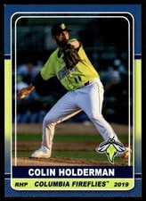 2019 Colin Holderman MiLB Minor League Rookie RC Columbia Fireflies