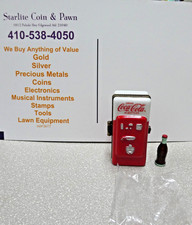 Porcelain Hinged Trinket Box PHB Miniature Coke Vending Machine & Coke Bottle