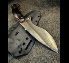 iNTEGRiTY iMPLEMENTS Leonidas Redline MagnaCut HGL-SP Black G10 handmade knife