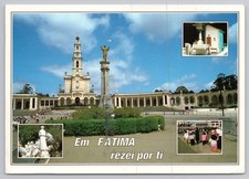 Sanctuary of Fatima in Fatima Portugal c1980s Postcard
