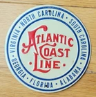 Vintage 1950’s Post Cereal Premium “Atlantic Coast Line” Railroad Tin Sign