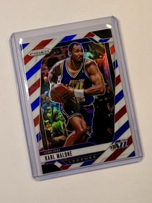 2024-25 PANINI-PRIZM BASKETBALL~Karl Malone~Jazz~Red White Blue~Legend~