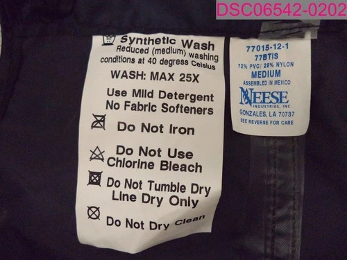 Stain-Neese Industries Protective Wear 100% Waterproof Medium Overalls 77BTIS image 3