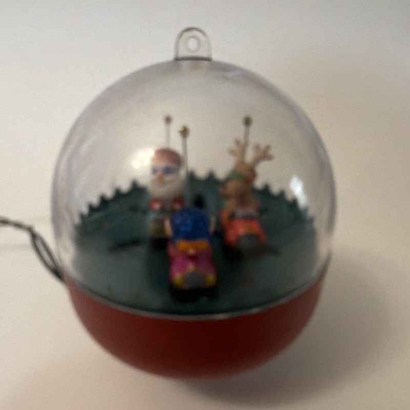 Hallmark Keepsake 1991 Kringle's Bumper Cars Hanging Ornament Plastic