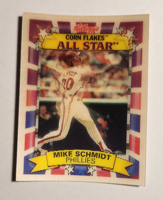 1992 Kellogg's Corn Flakes All Star Mike Schmidt  10 Of 10 NM-MT+
