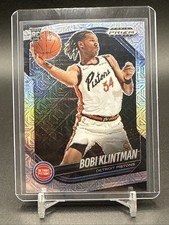 Bobi Klintman 2024-25 Panini Prizm Black /25 Mojo Rookie RC Detroit Pistons 🔥