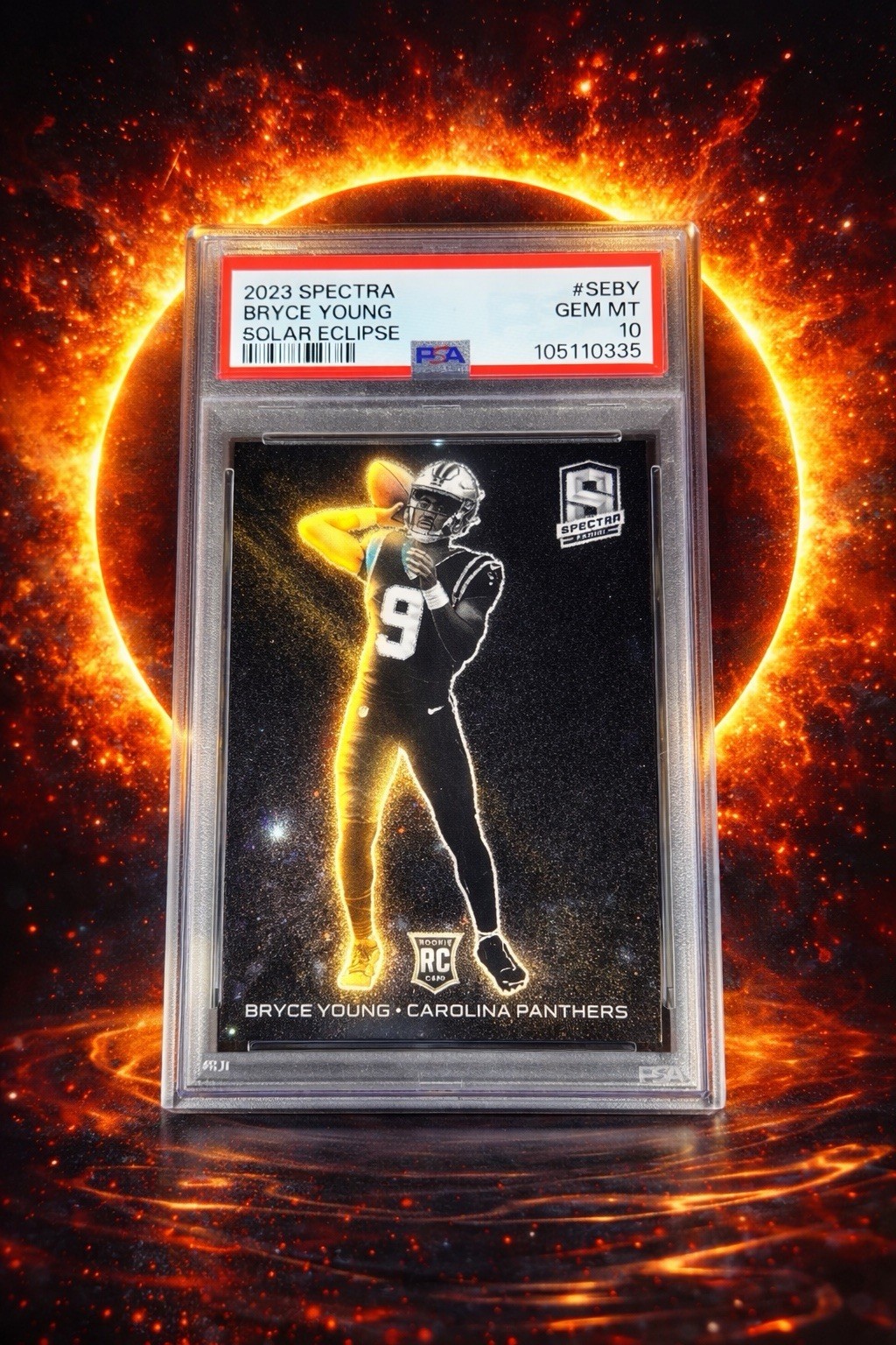 2023 Panini Spectra Bryce Young Solar Eclipse No. SE-BY SSP PSA 10