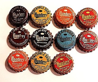 VINTAGE HUNTERS CORK SODA BOTTLE CAPS Lot of 11 Williamston Minnesota