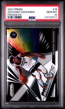 Panini 2021-22 Prizm Prizmatic Anthony Edwards #19 PSA 10 Timberwolves NBA