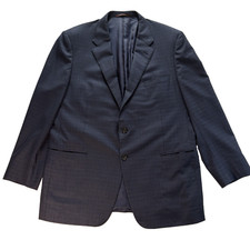 Hickey Freeman for Nordstrom Blue Blazer Mens 48L Union USA Made Wool 2 Vents
