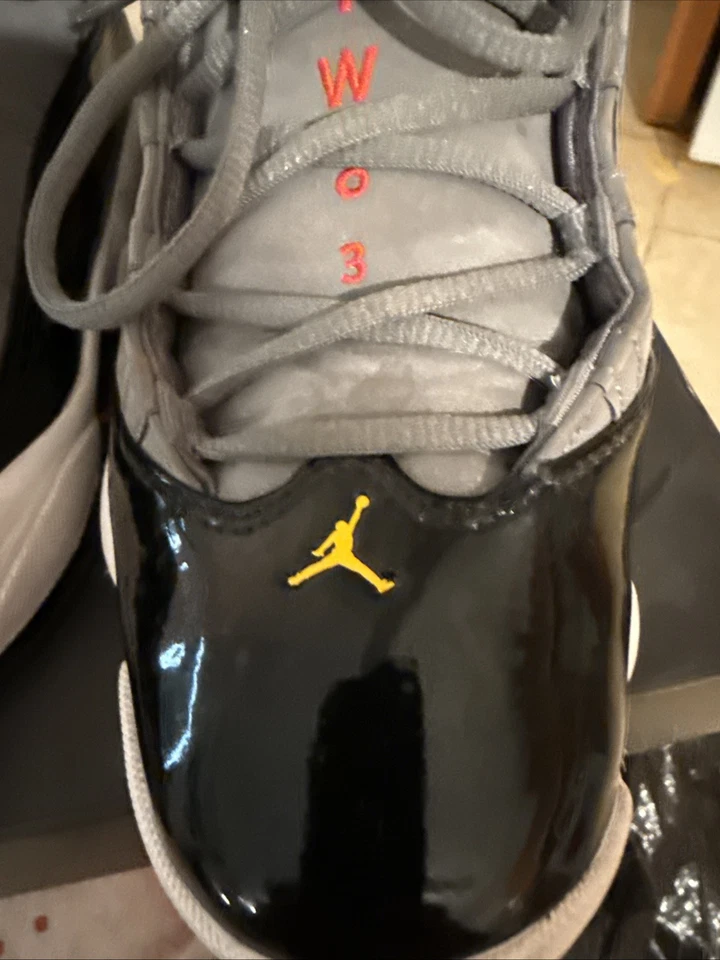 Jordan 6 anéis seis campeonatos raro carvão cinza claro original cordão de desenho - Imagem 4 de 4