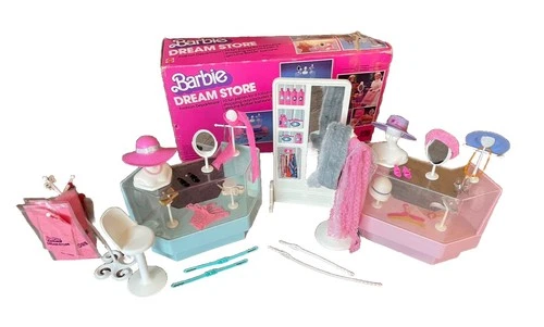 Vintage Mattel Barbie Dream Store Fashion Department W Box Incomplete Set